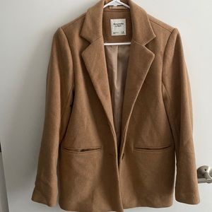 Abercrombie & Fitch Wool-Blend Blazer Coat